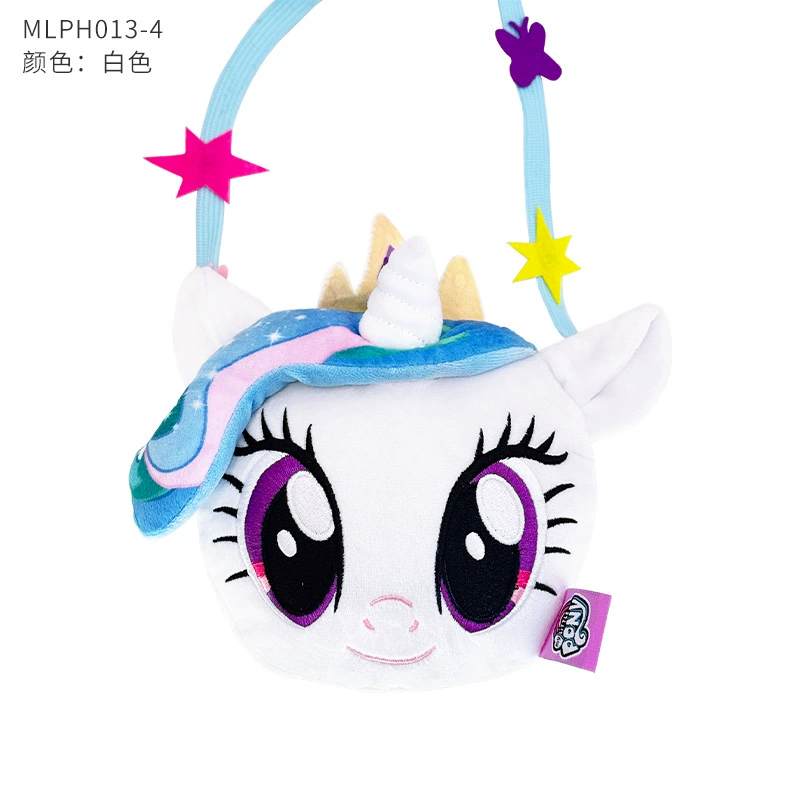 Плюшевая сумка для телефона (My Little Pony) милая детская через плечо, дизайн единорога, 14×3×14 см