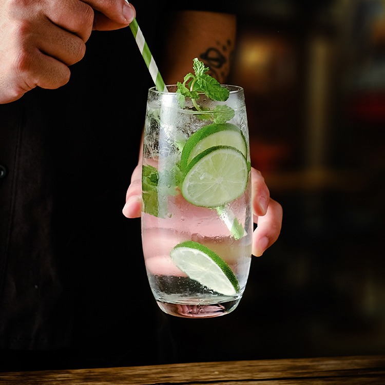 Taza de bar de Collins Taza de cristal recta Taza de té helado de Long Island Taza de mezcla Taza de Gin Tonic Taza de mojito Taza de cóctel