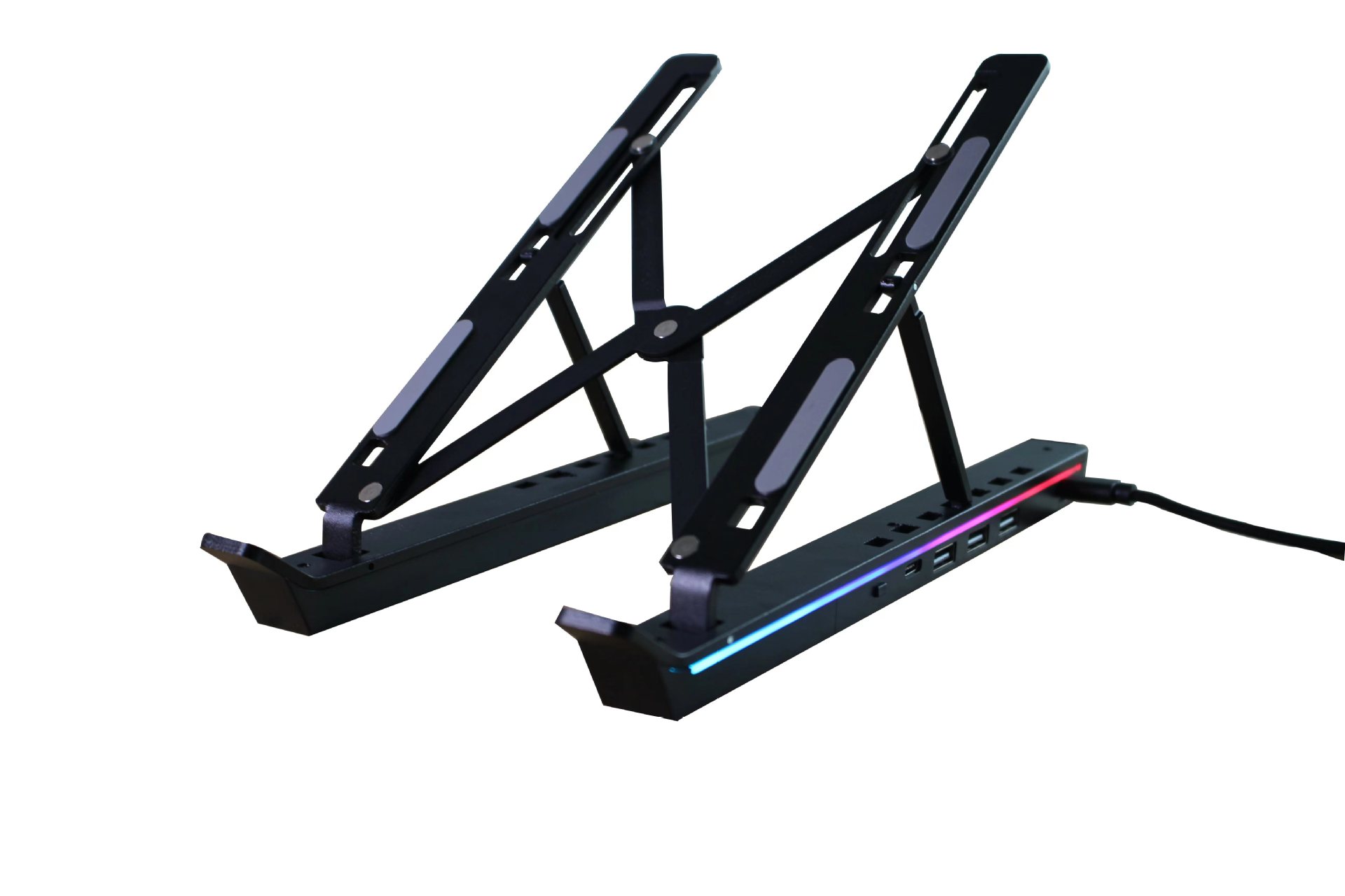 RGB luminous support black strap 4USB dock