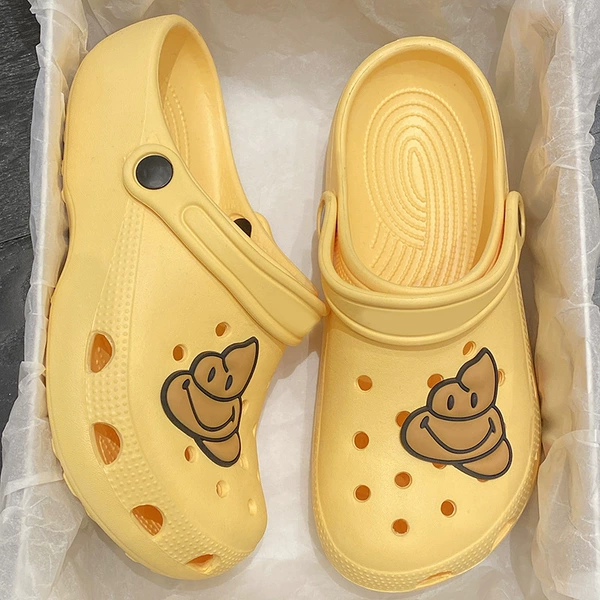 5528EVA hole shoes -19 yellow