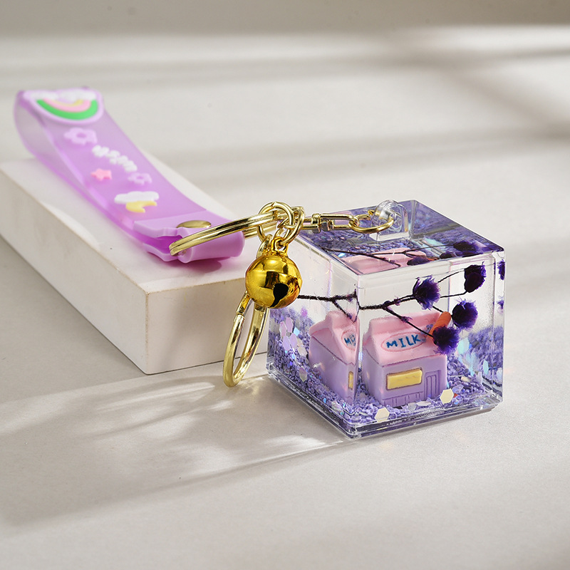62g Weight Bag Pendant, Keychain Classification 1 Piece Quantity Daily Occasion Acrylic Material House Pattern Unisex Gender Cute Style Cute House Arylic Unisex Bag Pendant Keychain 2