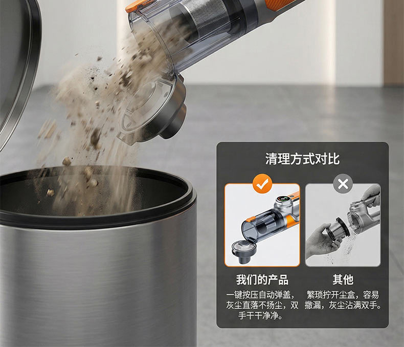 2027 New Model Car Vacuum Cleaner with Super Powerful Suction, Portable Small Wireless Vacuum for Car and Home Use