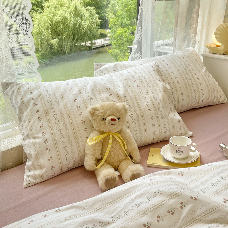 Pastoraler Bettwäsche-set Aus Reiner Baumwolle Mit Blumenmuster_voghion.com