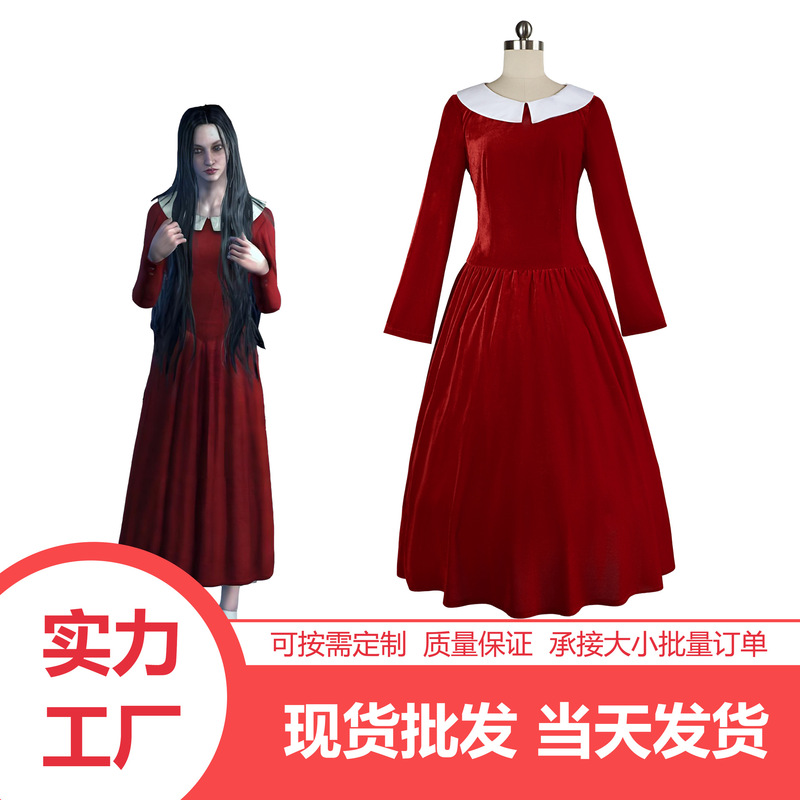 foreign trade evil spirit possession cos suit laura halloween cosplay costume red dress cosplay suit foreign trade evil spirit possession cos suit laura halloween cosplay costume red dress cosplay suit