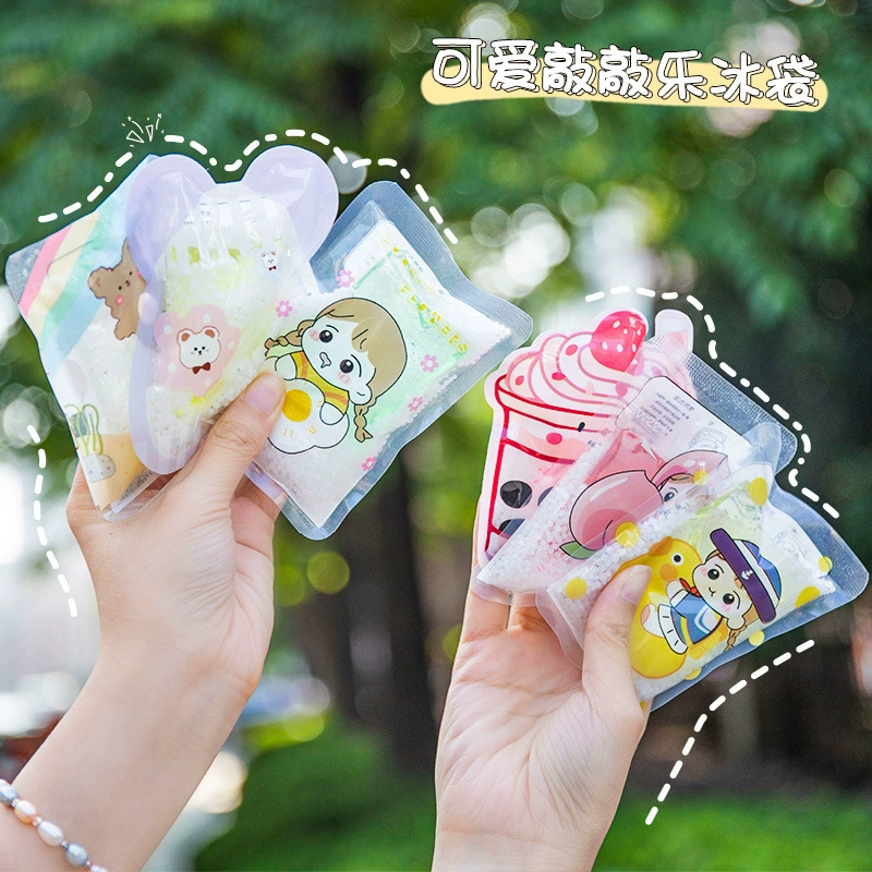Cartoon summer cooling cute ice bag for elementary school students, handheld cold compress