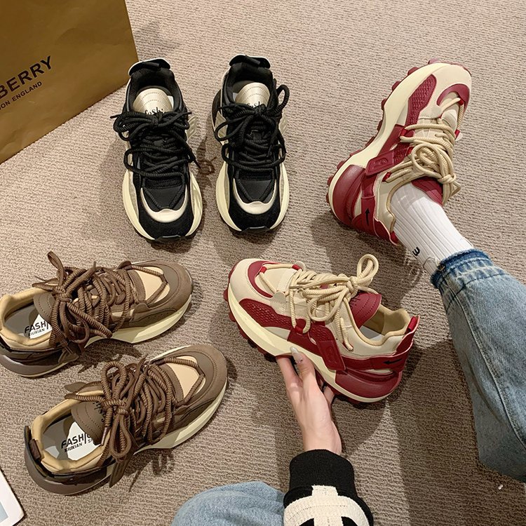 Versatile Women's Dad Running Shoes With Thick Soles And Comfort_voghion.com