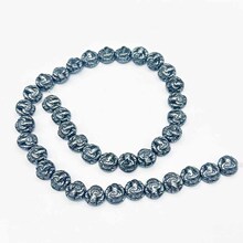 原矿黑铁原矿石哑铃形配件饰品耳环吊坠女男diy手工串珠项链材料