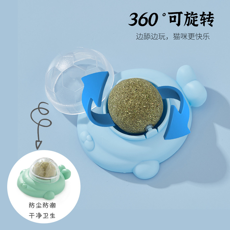 Gato de menta bola pegada en la pared juguetes para gatos auto-hi alivio de la aburrimiento artefactos de gato juguete para gatos mascotas muñecas para gatos al por mayor