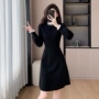 中长款打底法式秋冬连衣裙