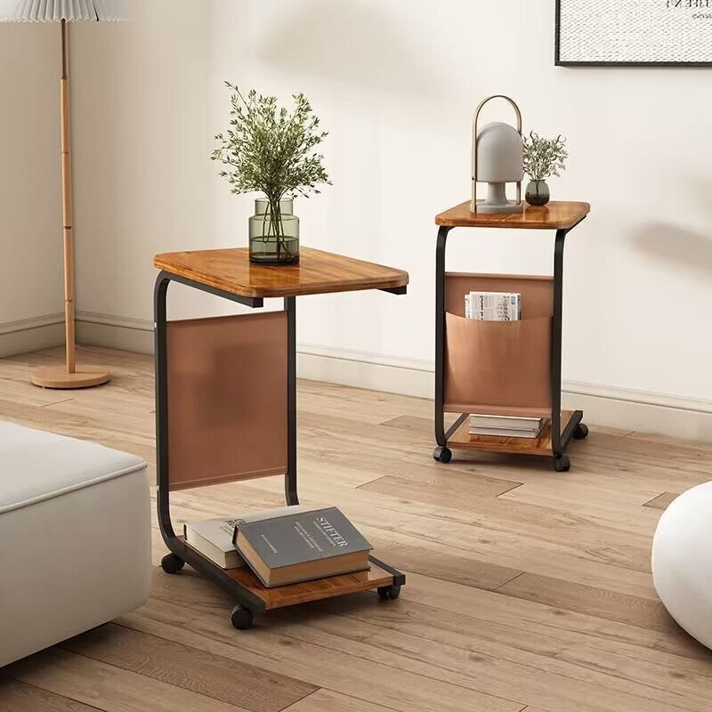 移動可能な小茶のいくつかの小戸型は輪の辺のいくつかの客間のソファーの家庭用の簡単な小さい机の寝室のベッドの辺のテーブルのキャビネットを持ちます。|undefined