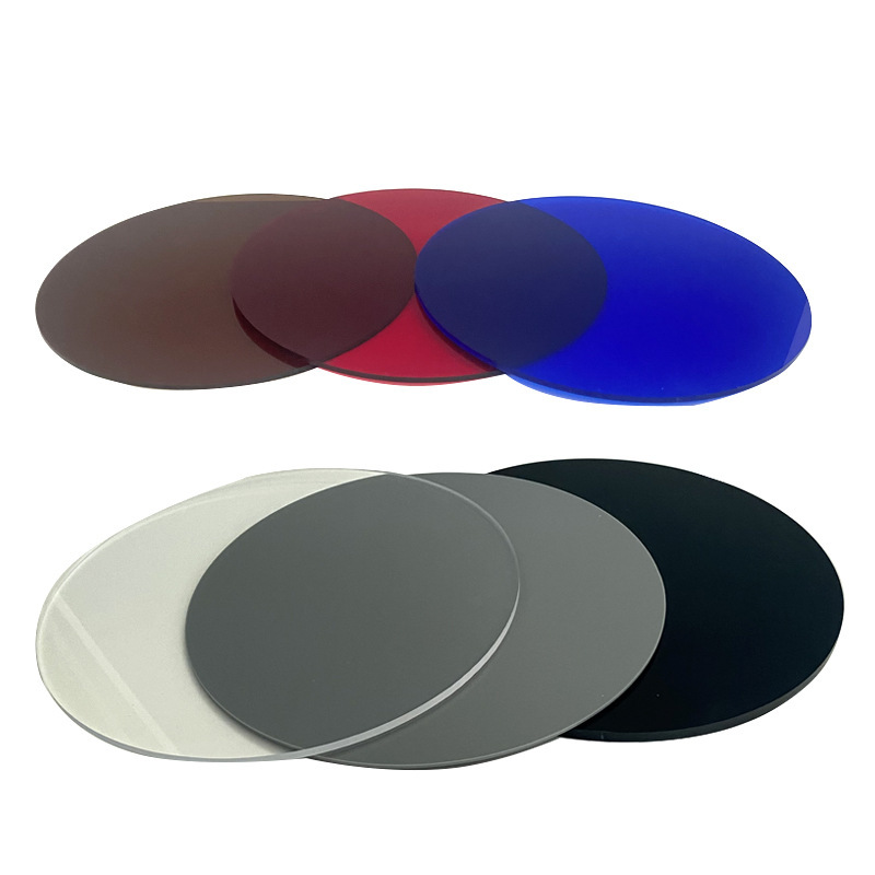 Acrylic Tray Round Flat Plate Dining Table Soft Decoration Matching Placemat Plate Model Room Dining Table Soft Decoration Dinner Plate