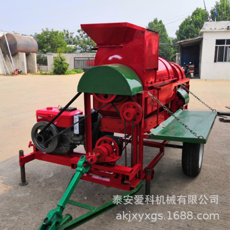 多用途玉米大豆脱粒机农用水稻小麦脱粒机忻州谷子高粱家用脱粒机