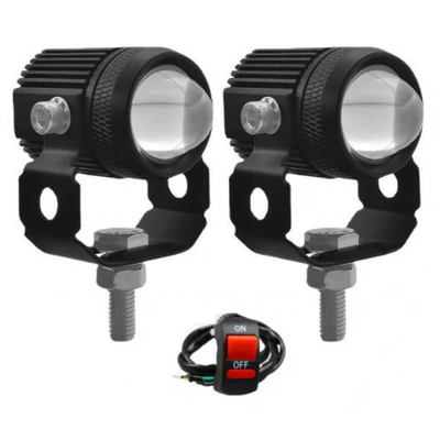 and near spotlight strong light – Motorcycle headlights, headlights - one-pair-near-white-and-far-white-switch
