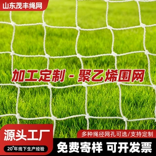 加工定制聚乙烯围网有结体育场篮球足球场地防护隔离吊顶网