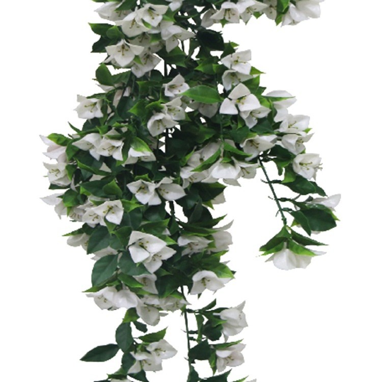 Simulación al aire libre colgante de pared anti-ultravioleta colgante de pared falso de plástico UV al aire libre colgante de pared colgante de múltiples ramas y hojas de PE grande