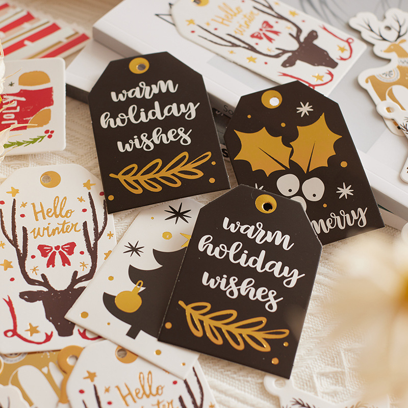 Nordicins tarjetas de Navidad elevadoras decoraciones de Navidad colgante árbol de Navidad colgante decoración tarjeta de mensaje