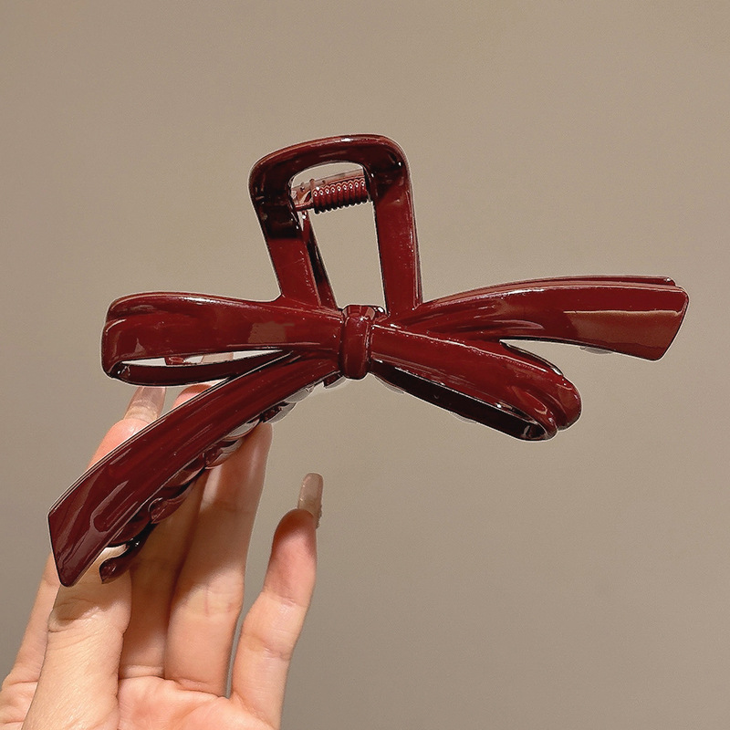 Internet popularidad brota Anchor clip de agarre rojo de la cabeza de las niñas, cabello de tiburón, tocado de alta calidad, cabello grande, más