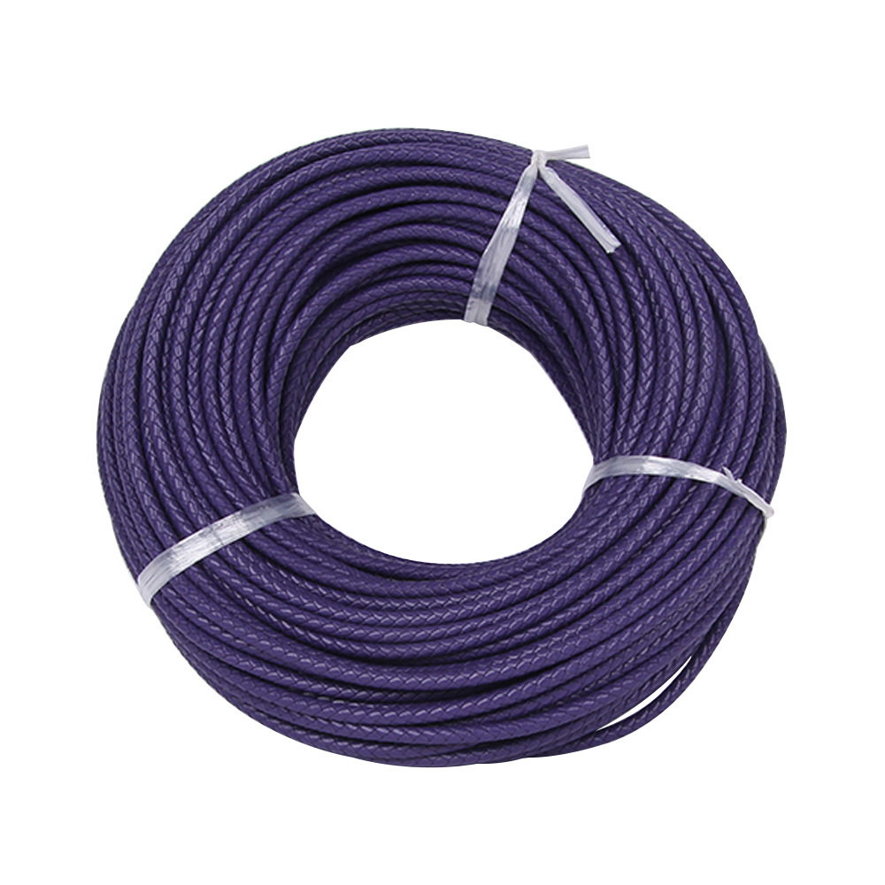 Pulsera de cuerda de cuero de vaca de primera capa cuerda de cuero Zhou Sheng mismo estilo cuerda de cuero tejida adecuada para Zhou Sheng cuentas de la suerte accesorios de joyería de oro duro