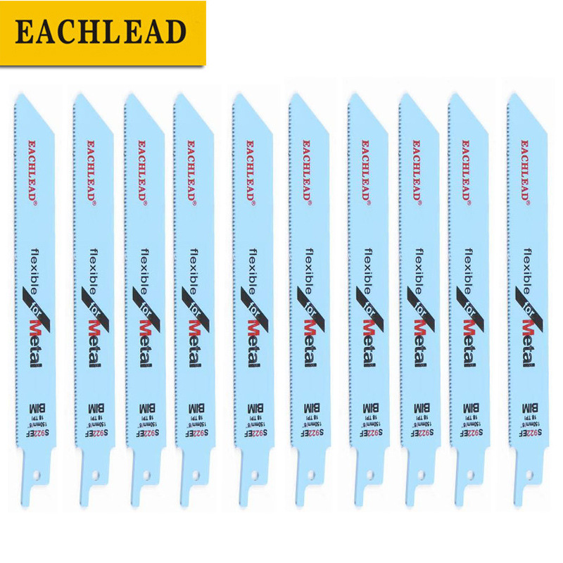 Yichuan s922ef Sierra de vaivén tubo de PVC Sierra curva tira de metal carpintería corte sable Sierra tira 10 unidades