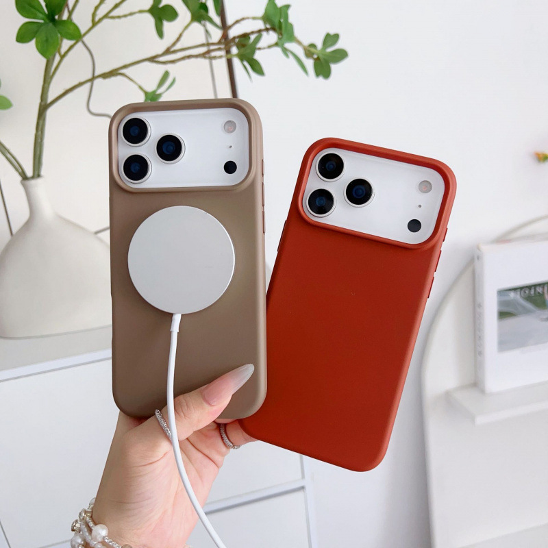 适用苹果17PROMAX臻品液态硅胶磁吸手机壳iPhone16肤感15防摔软套|undefined