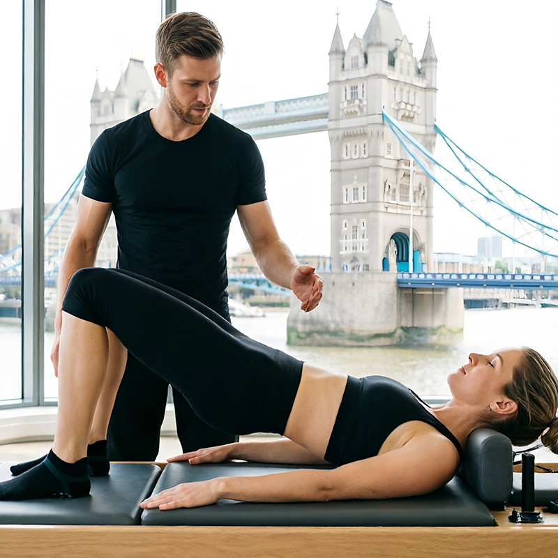 [Artículo de alta demanda] Calcetines de yoga antideslizantes para entrenamiento de Pilates en estudio profesional, de tela de rizo peinado, para hombres y mujeres image 4