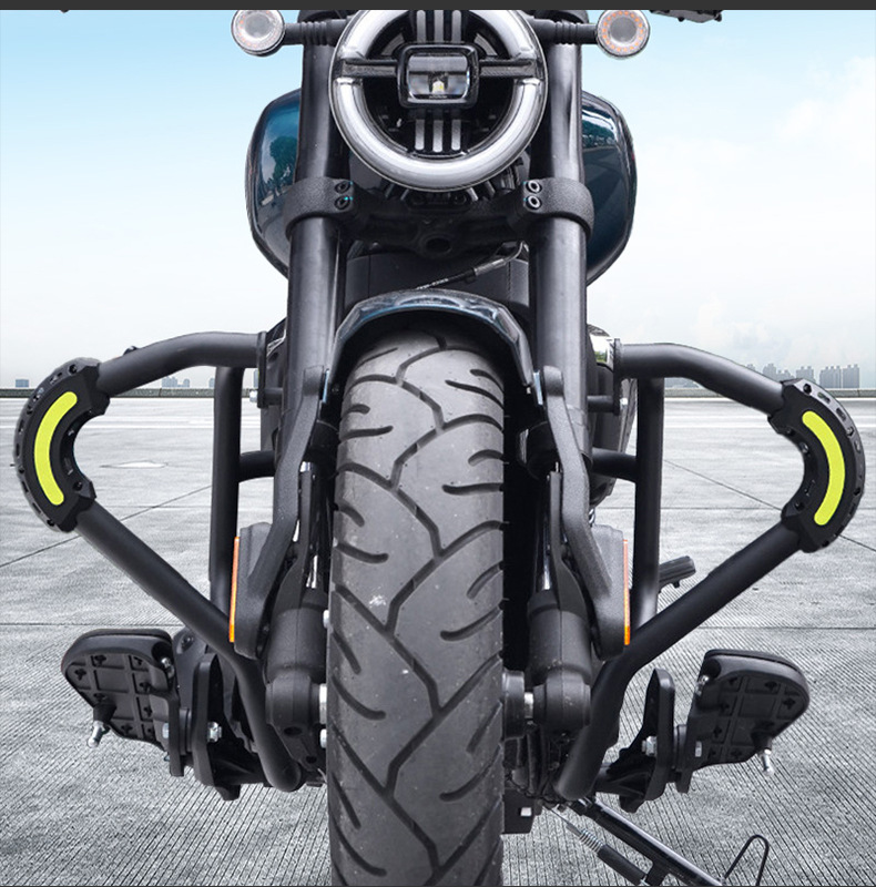 Suitable for Zongshen Cyclone Aqs250 Bumper Folding Backrest Quick-Release Side Bag Rear Rack Rear Backrest Modification Parts