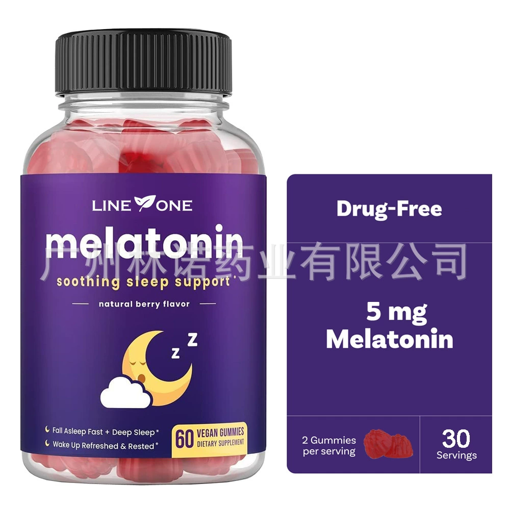Жевательные конфеты с мелатонином, поддержка сна для взрослых, ягоды |   60 карат