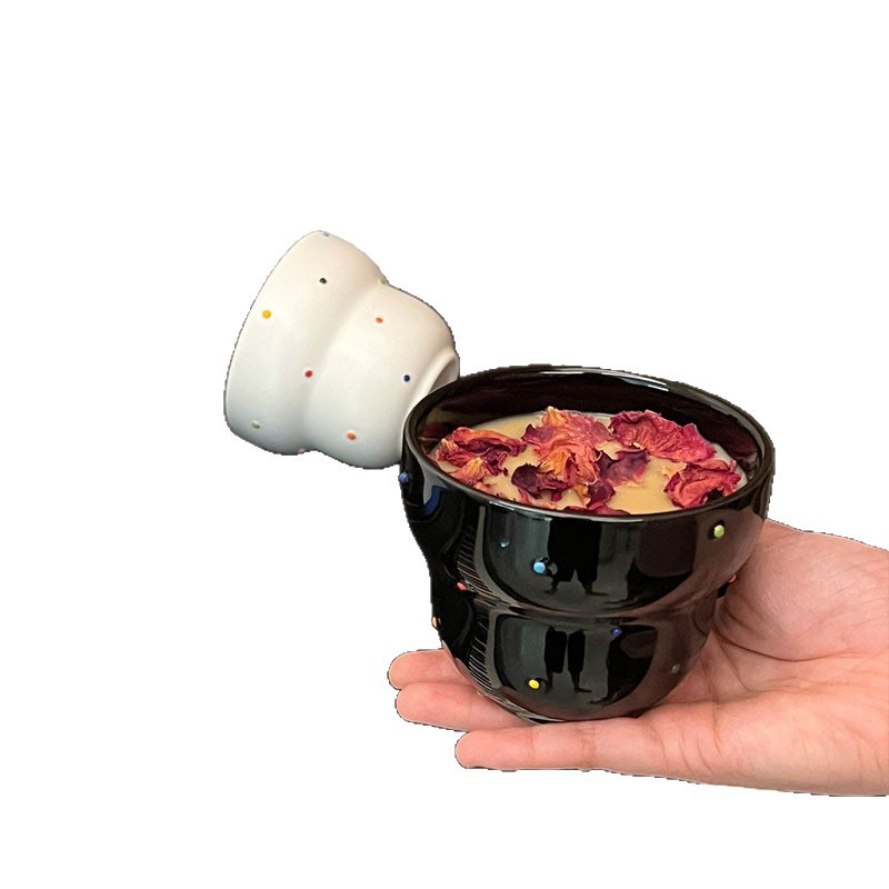 Taza de café de cerámica, sentido de diseño, taza de dibujo de nicho, taza de agua, mano de oficina, taza de calabaza, taza de desayuno, resistencia a altas temperaturas