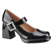 R 55447 Round Toe Patent Leather Strappy Heels ��Ƥˮ�굥Ь