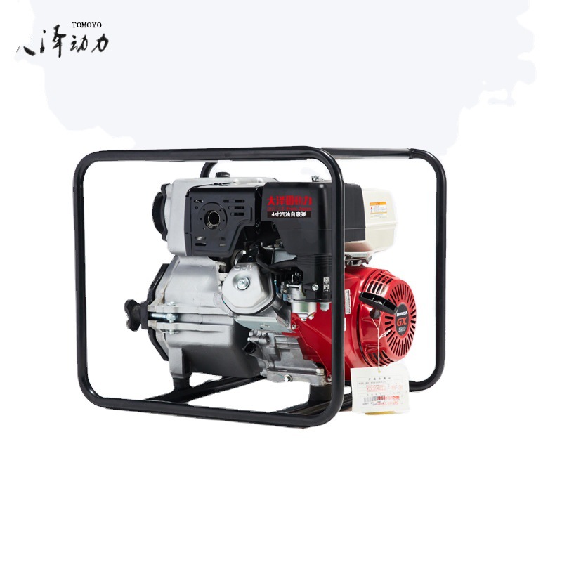 单位应急排水用2寸汽油自吸水泵 大泽动力 TOTO20EW 高扬程抽水机