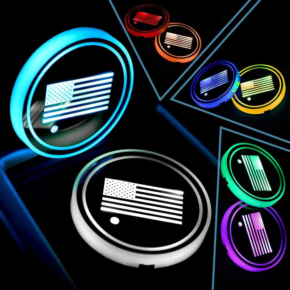 Cojín de taza de agua luminosa para automóviles Lámpara de atmósfera LED Lámpara de inducción colorida cojín de taza de agua cojín de taza de agua