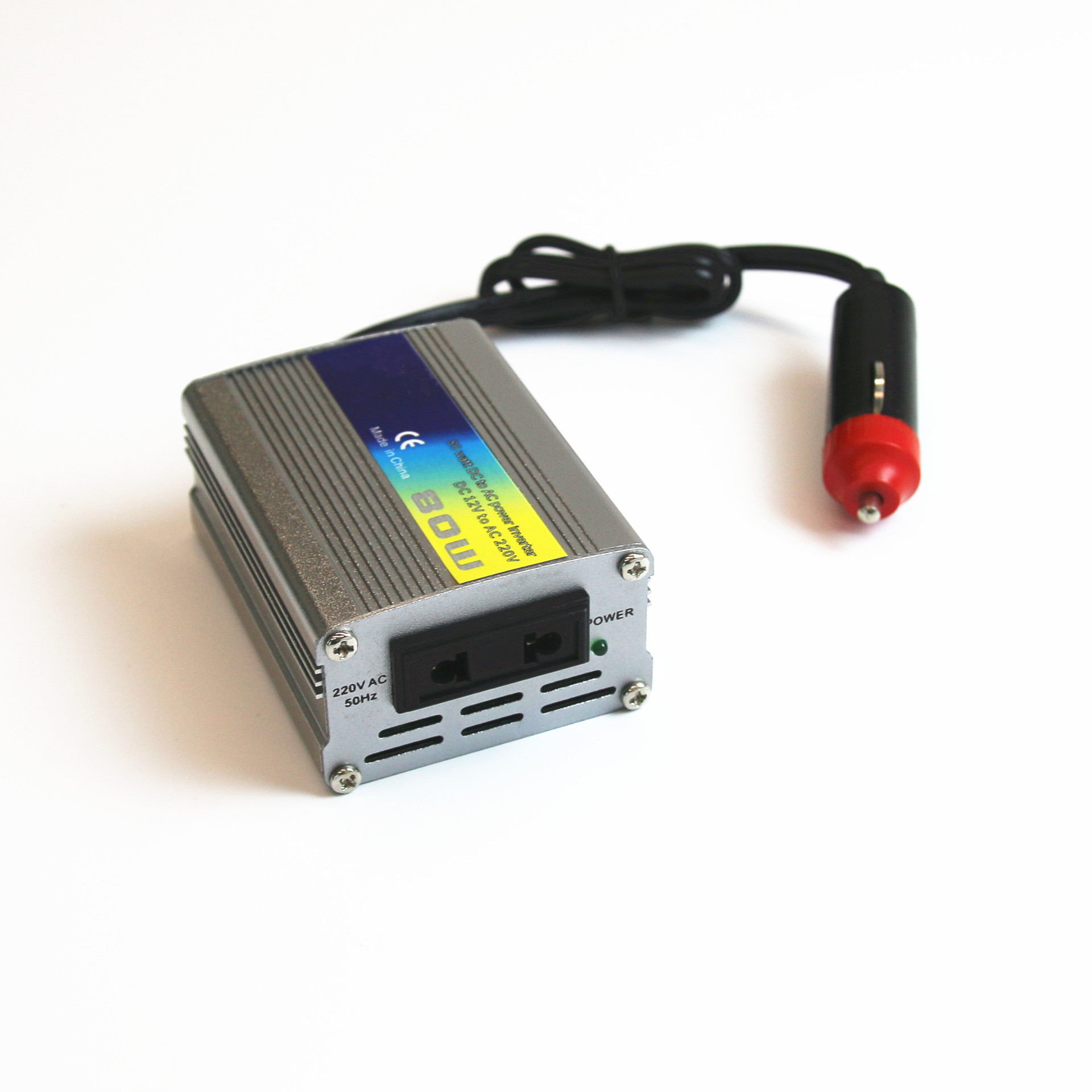 工厂直销 80W车载逆变器  12V 24V转110V 220V 修正波逆变器
