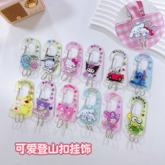 漫画アクリルキーホルダーペンダント、バックルバッグペンダント、カップルペンダント、リングキーペンダント