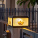 Solar Outdoor Waterproof LED Column Head Light Villa Garden Landscape Courtyard Light Enclosed Wall Door Column Light Away Light
