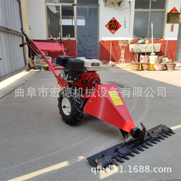 园林绿化草坪修剪机小型汽油手推剪草机 多功能手扶割草机