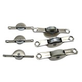 Подшипник толстый цельнометаллический, большое рифленое дуговое колесо, маленькое колесо с плоским дном, колесо из морского ушка, колесо для рыбной двери, нейлоновое колесо с V-образным дном