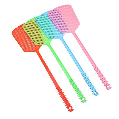 Large lengthened and thickened fly swatter, plastic fly swatter, long-handled mosquito swatter, household manual mosquito swatter