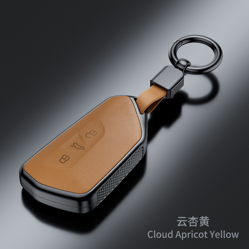 SuitabLe for VoLkswagen Sagitar Tiguan L Lavida Santana Bora Tanyue Passat Nappa Pattern FashionabLe Key Cover