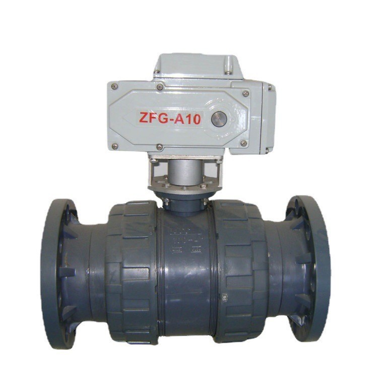 厂家供应   天津迪海UPVC电动球阀  UPVC电动蝶阀  塑料电动阀门