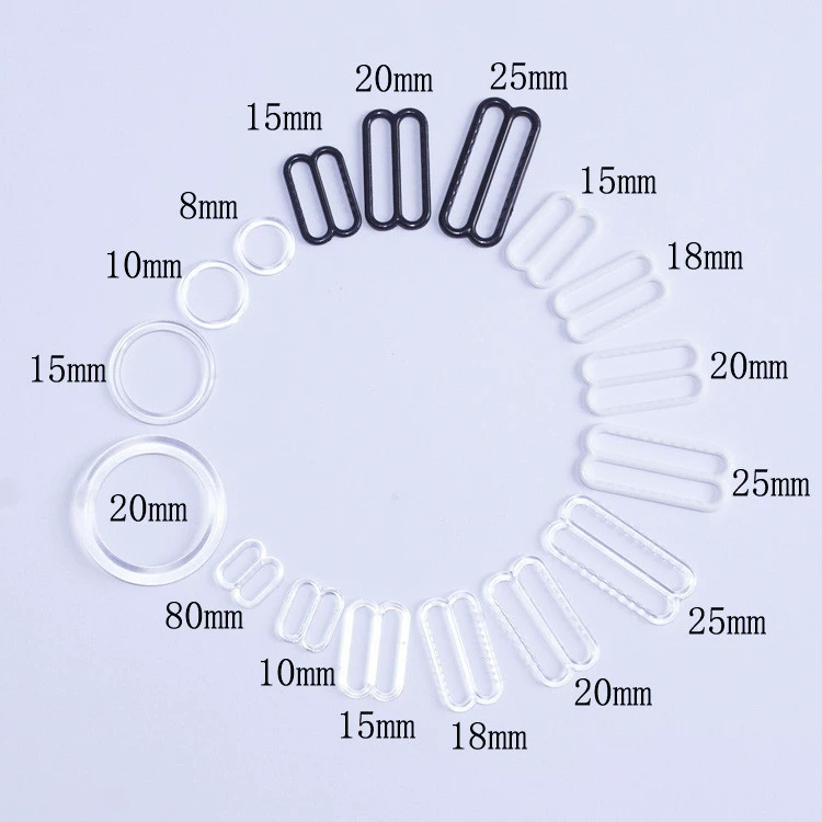 Оптовая продажа фабрики все виды стилей Горячая продажа разумная цена нижнего белья регулировка пряжка бюстгальтера Пряжка пластиковая пряжка нижнего белья