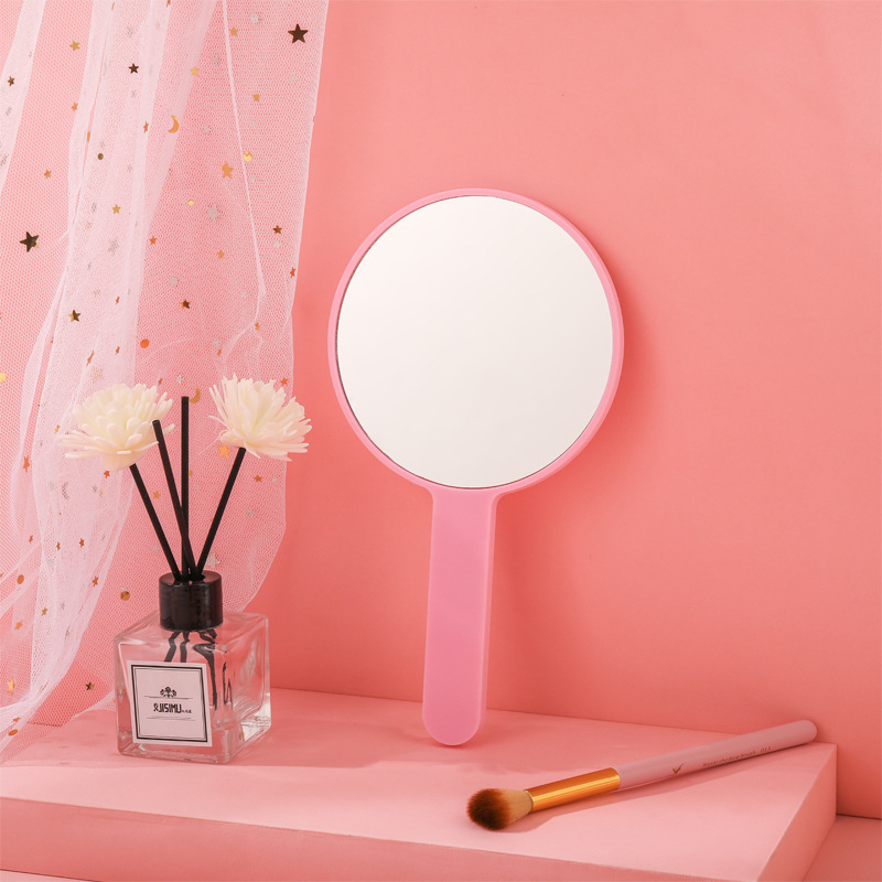 Espejo de Maquillaje de Mano Cuadrado para Regalo de Plástico y Vidrio Personalizable para Salón y Dormitorio