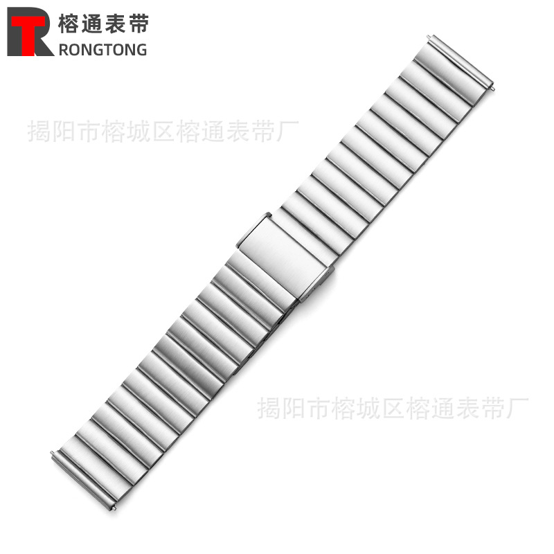 Adecuado para Apple correa de acero Apple iwatch 8/se/7/6 un grano Huawei hebilla metal correa de acero 4145