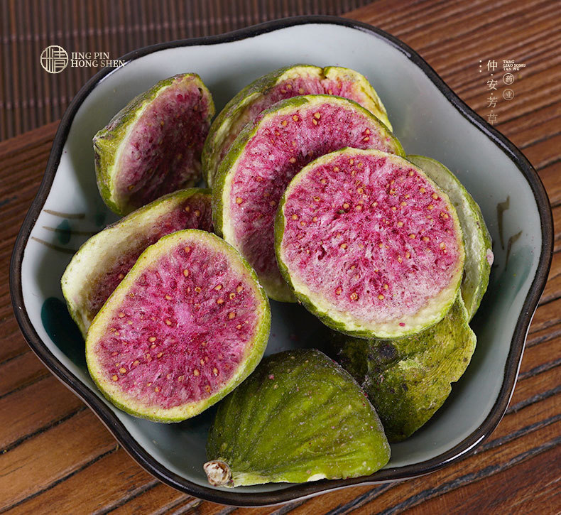 Dried Fig (Ficus carica) — Freeze-Dried Wu Hua Guo, Food-Herb Fruit for Tea & Snacking quality and texture