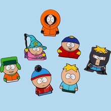 南方公园卡通角色金属胸针合集可爱潮酷配饰徽章服装饰品现货批发