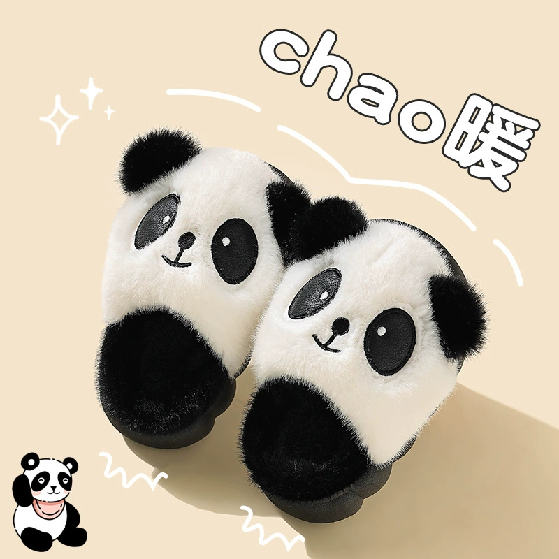 Детские хлопчатобумажные тапочки для мальчиков и девочек в помещении осенью и зимой