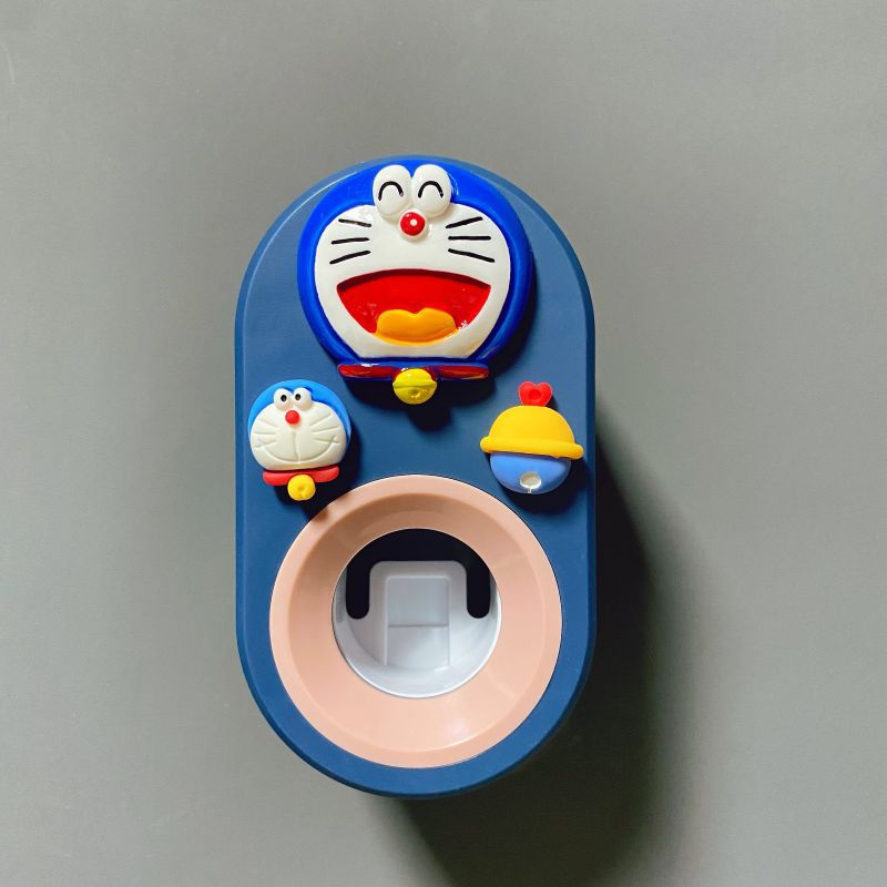 Automático de pasta de dientes exprimidor de dibujos animados de los niños lindo Punch-libre almacenamiento rack clip de pasta de dientes exprimidor diario diverso suministro