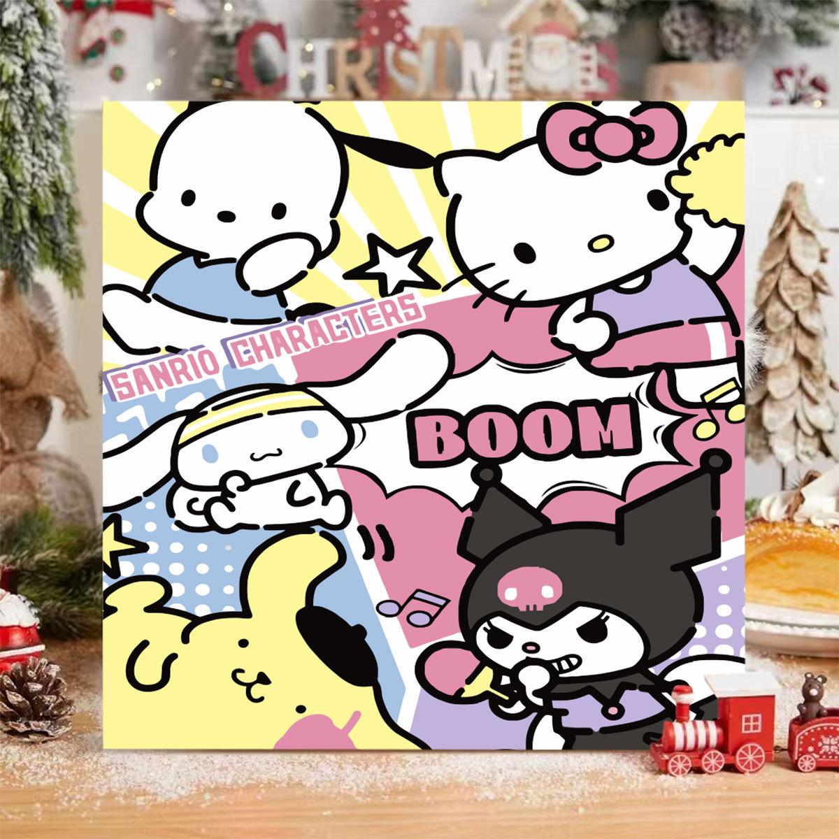 LA557 / Panel trasero de 20x20 cm + pintura + pincel