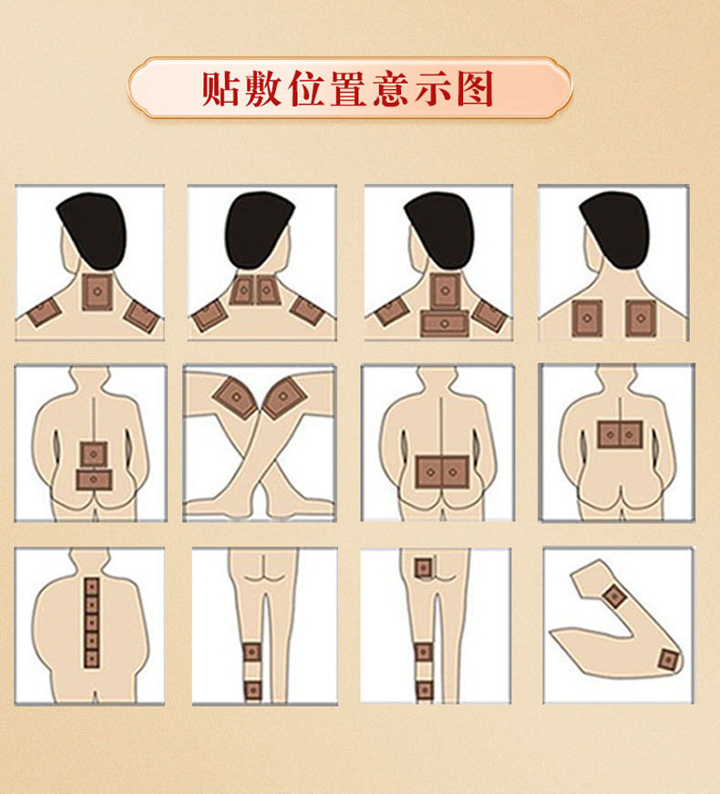 Yao Benren Far Infrared Pain Relief Patch for Neck Shoulder Waist Leg Joints 8 Patches Per Box preparation