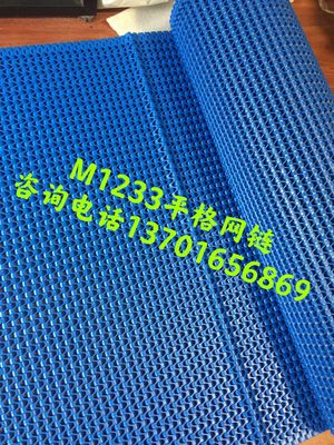 1233 Net chain food Delivery Net chain 12.7 Pitch module Belt Flat grid chain Low temperature resistant mesh belt