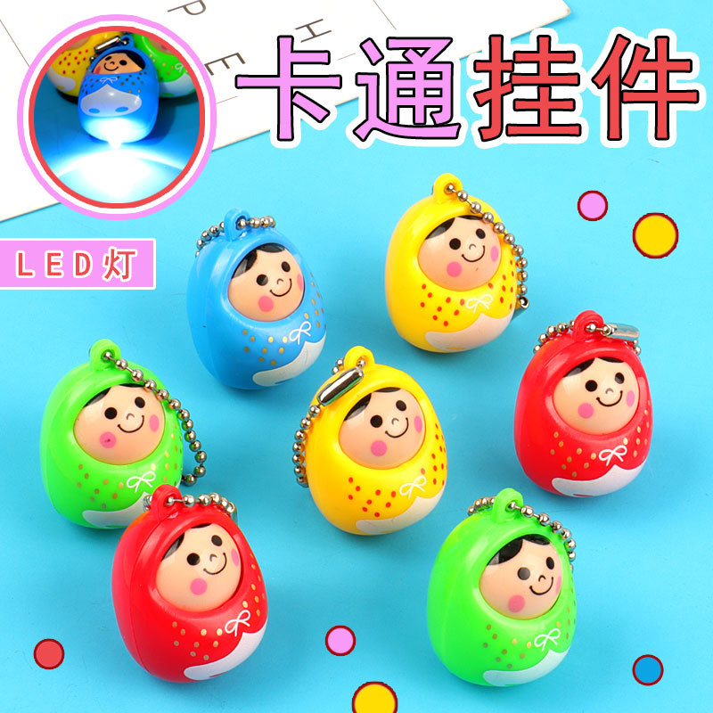 Wholesale luminous cartoon doll key pend...